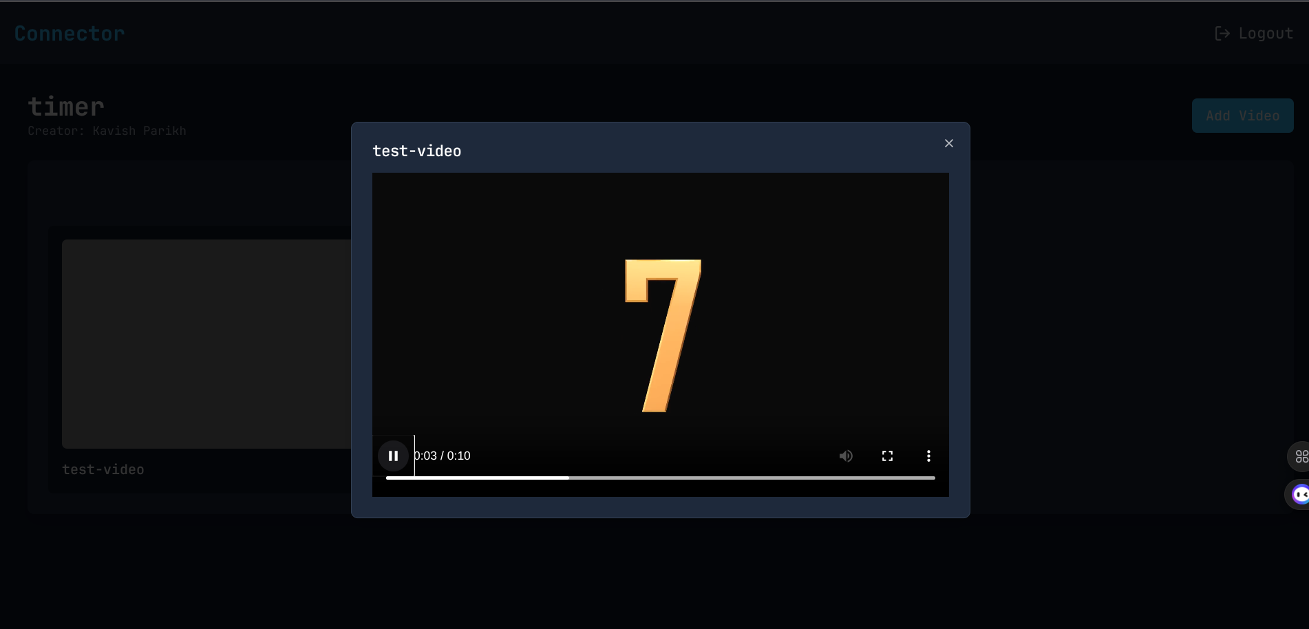 Image of in-app video preview for creators